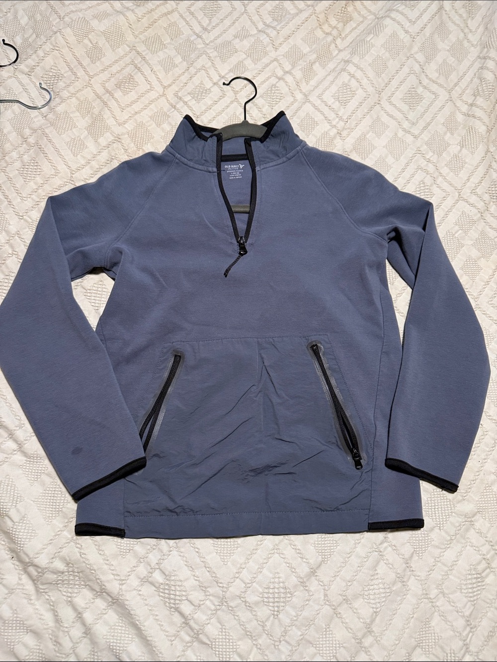 Men's Quarter-Zip Pullover Sweatshirt - Slate Blue